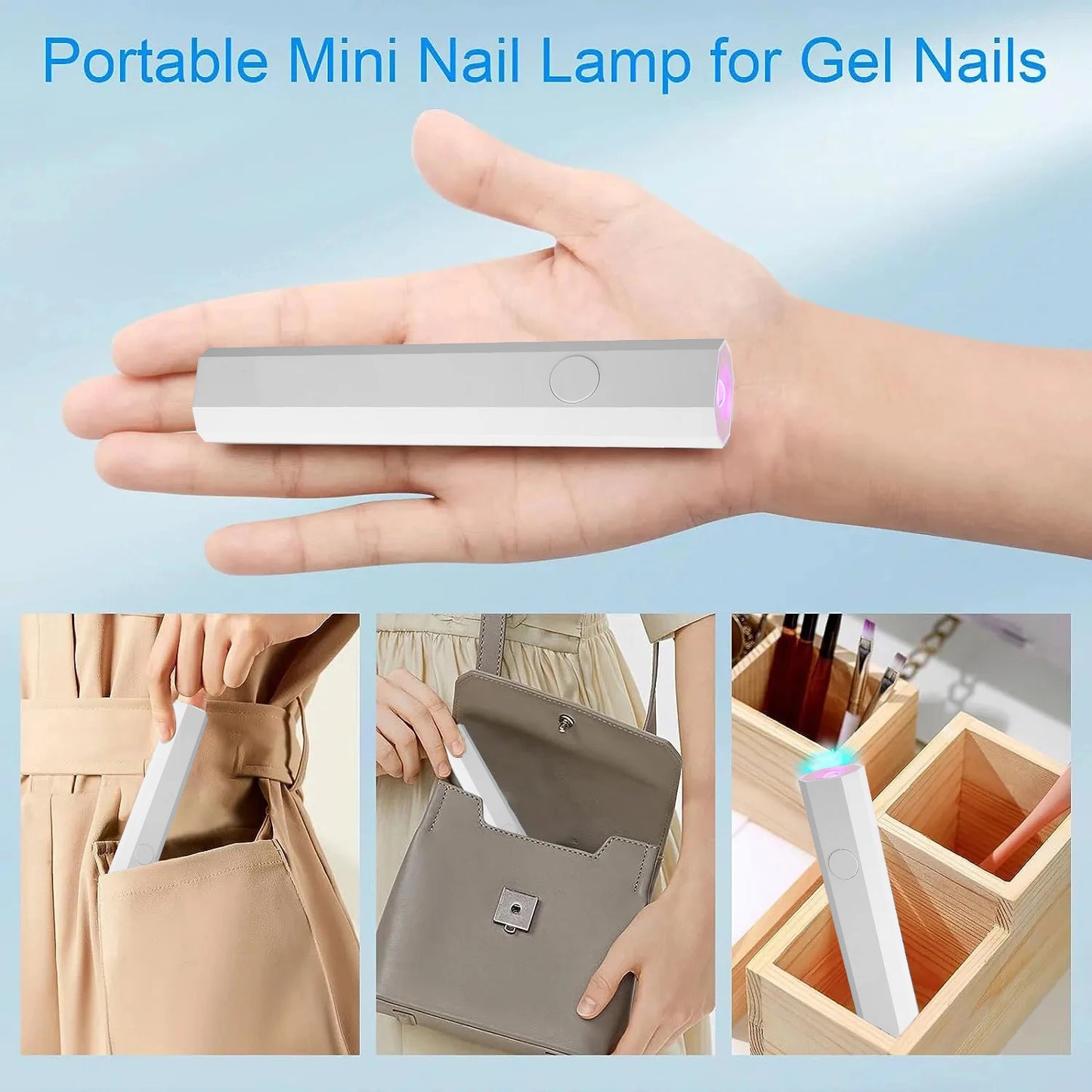 YIKOOLIN Mini UV Light Cure Nails Lamp