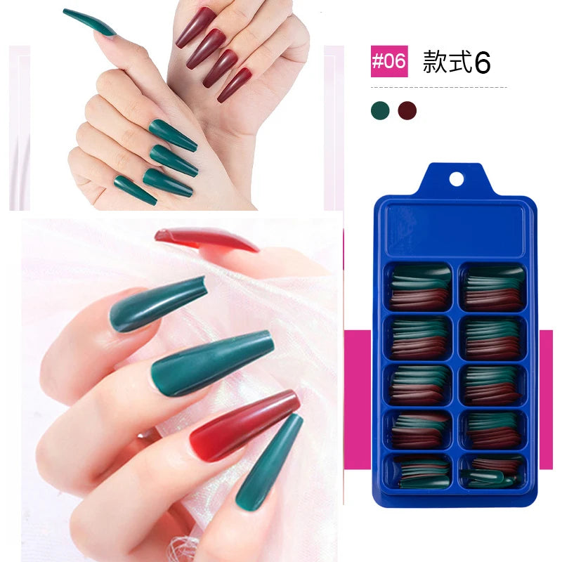 100pcs/box Acrylic Artificial False Nail