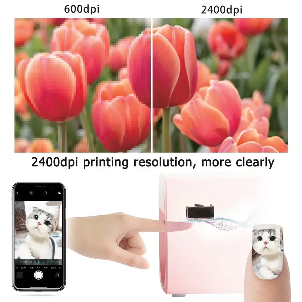 3D Portable Mobile Nail Painting Machine for Home Nail Salon