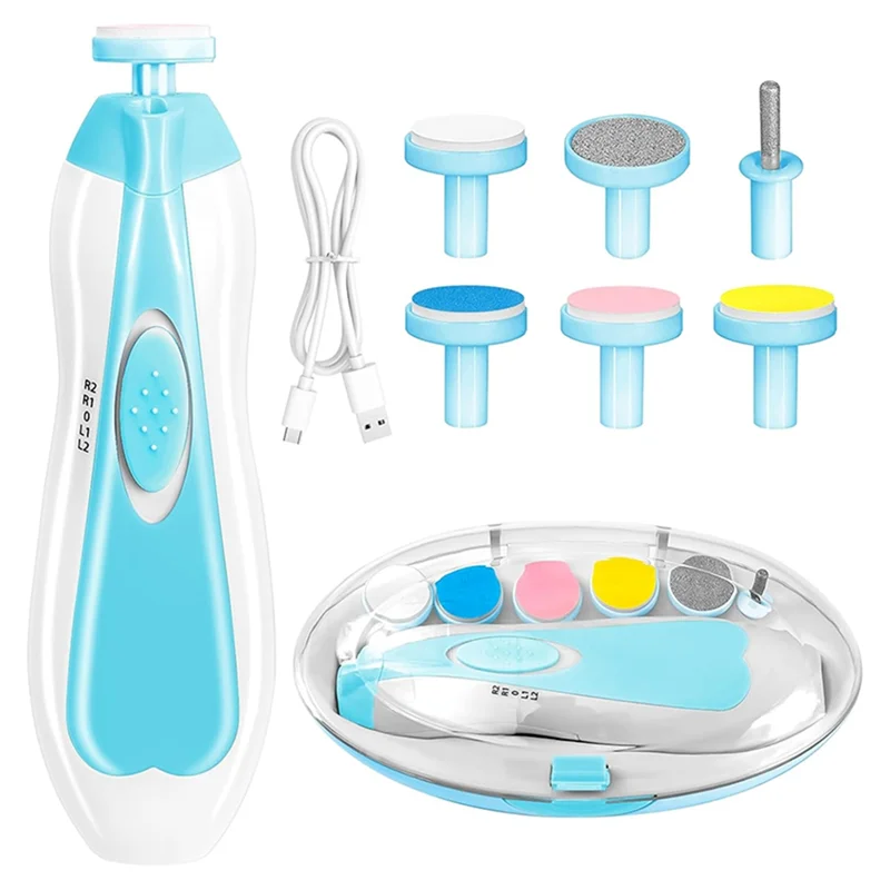 WOTT-Grooming Kit 6 In 1 Electric Baby Nail Clipper