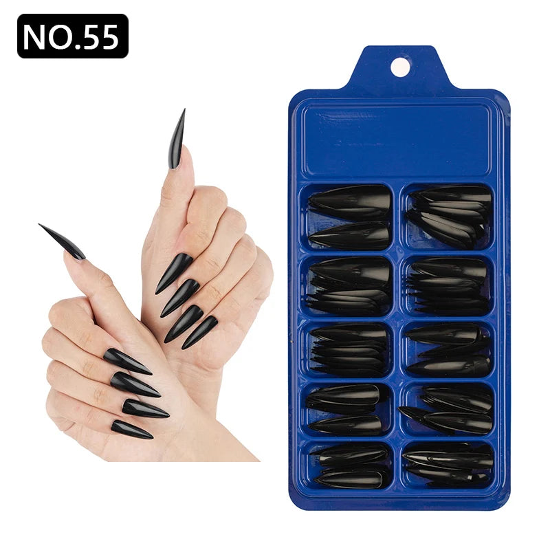 100pcs/box Acrylic Artificial False Nail
