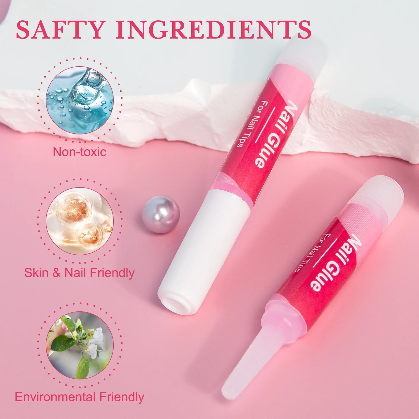 14PCS Acrylic Nail Glue for Press on Nails