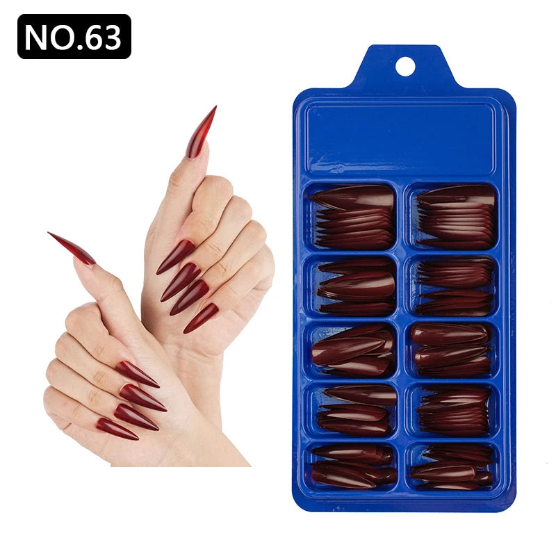 100pcs/box Acrylic Artificial False Nail