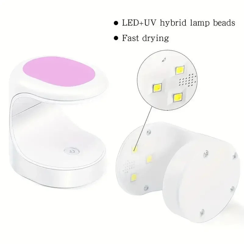 Compact 16W UV-LED Nail Lamp
