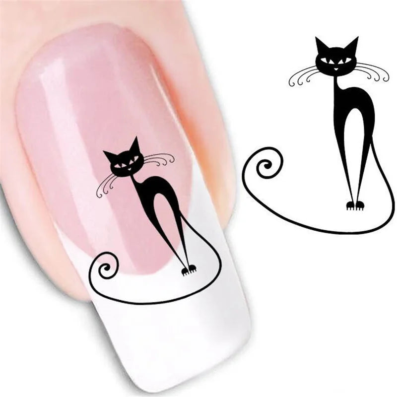1 Sheet 12 Types Designs DIY Transfer Nails