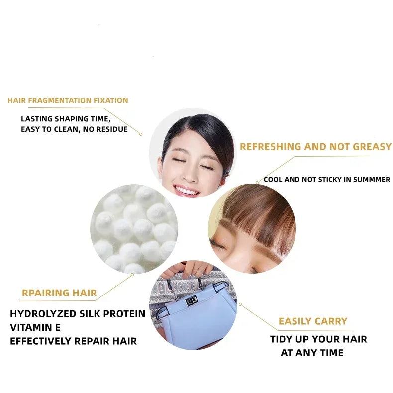 Waterproof Long-Lasting Hair Wax Stick Portable Finishing