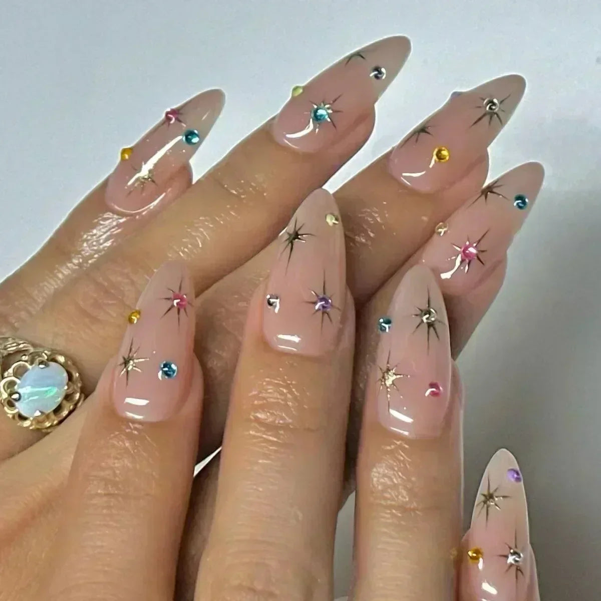 Butterfly Ballet with French Design Wearable False Nails