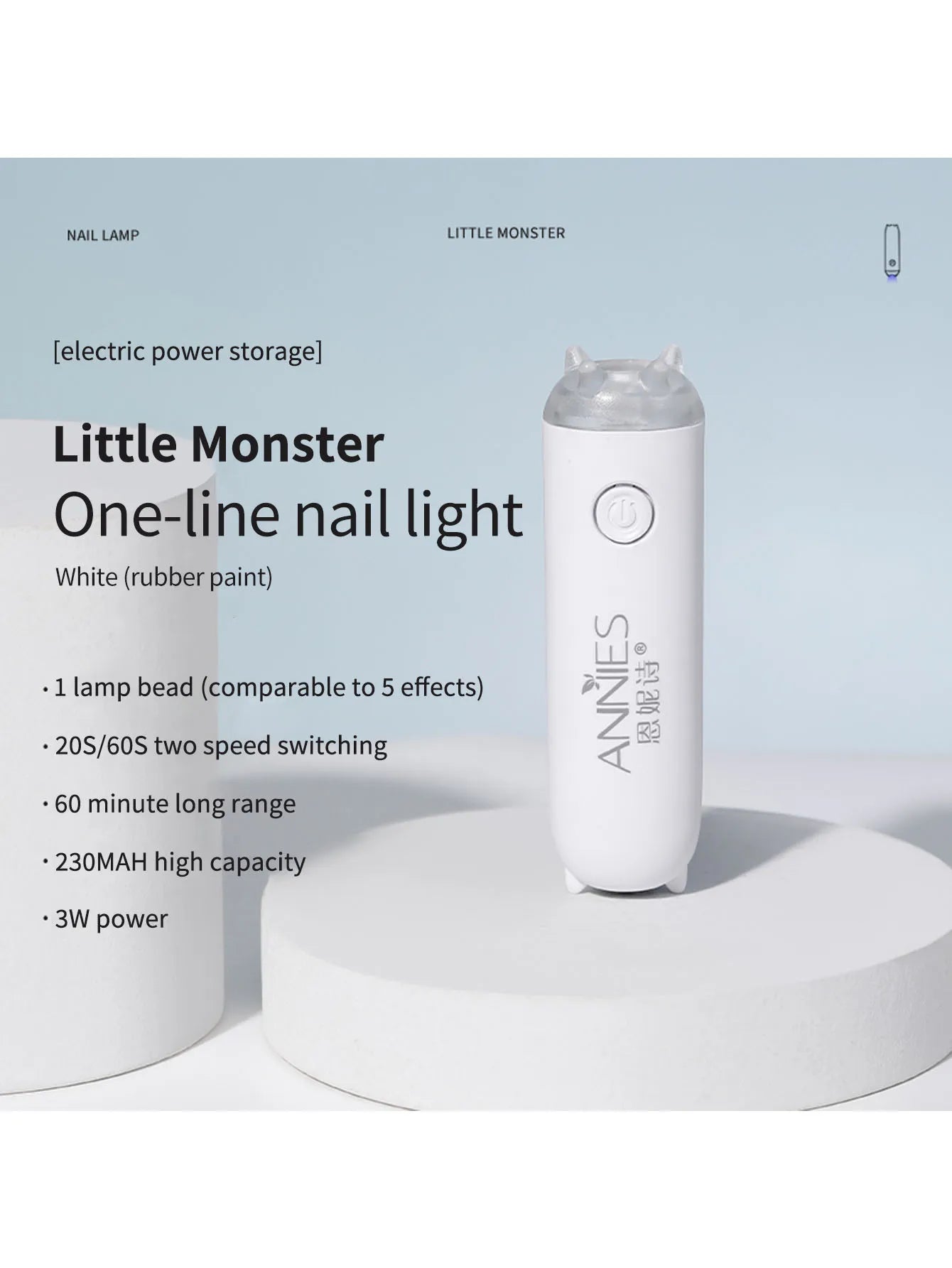 3W Mini Nail Dryer Quick-Drying UV Lamp