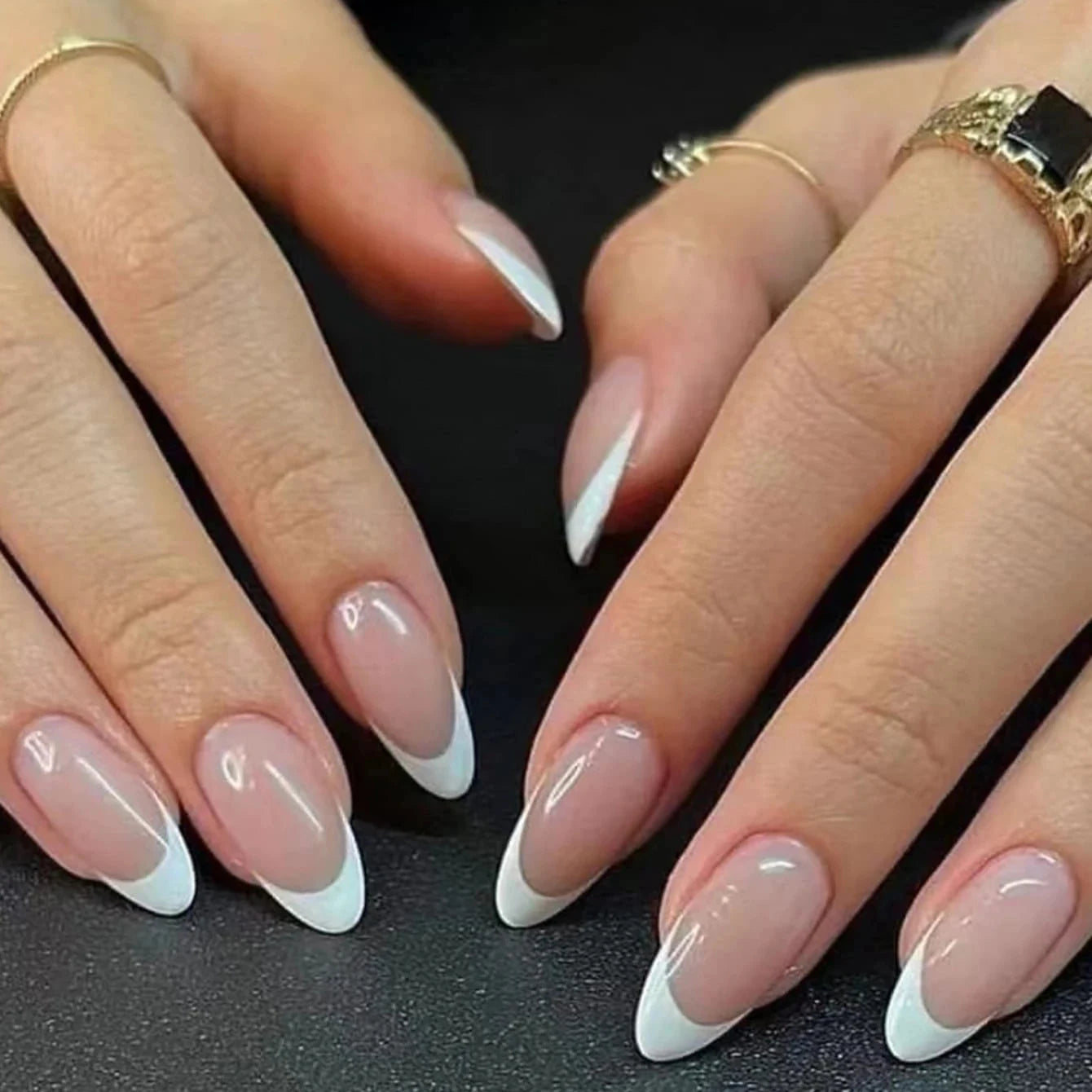 24pcs/set short square false nails for women