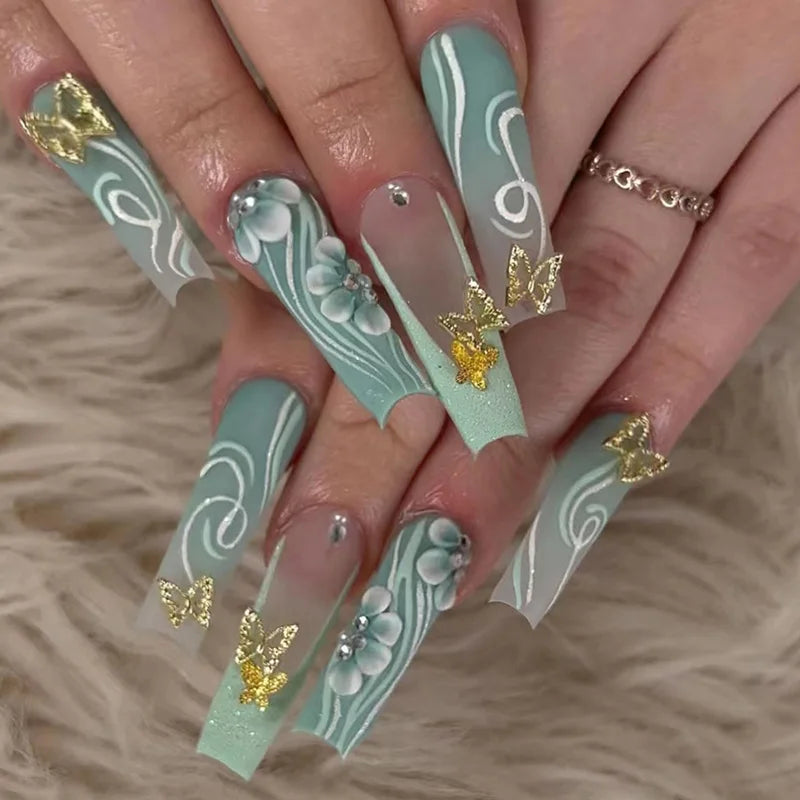 24Pcs Artificial Finger Nails