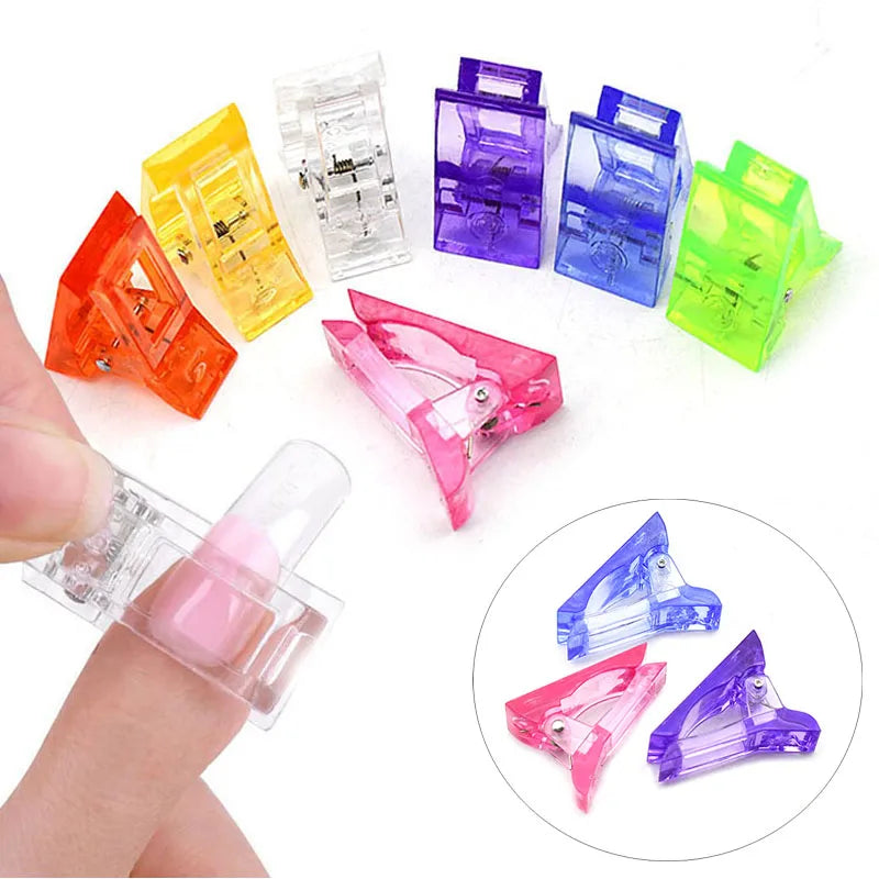 Transparent Crystal Extension Rubber Setting Clip