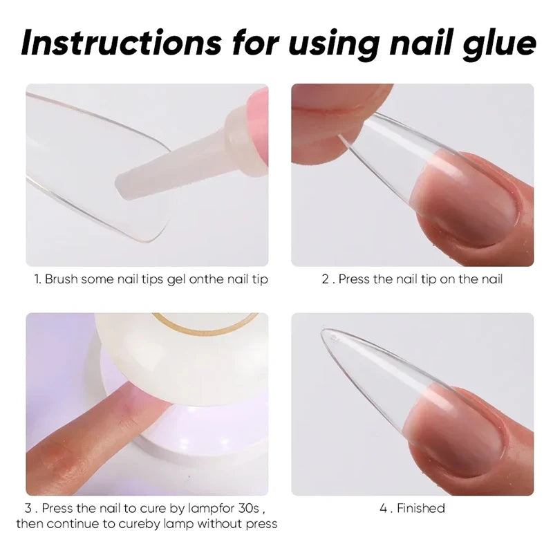 Super Strong Nail Glue Set For False Nail