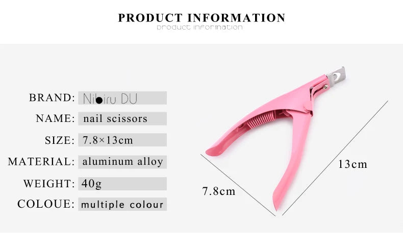 False Acrylic Tips Clipper Manicure Clamp
