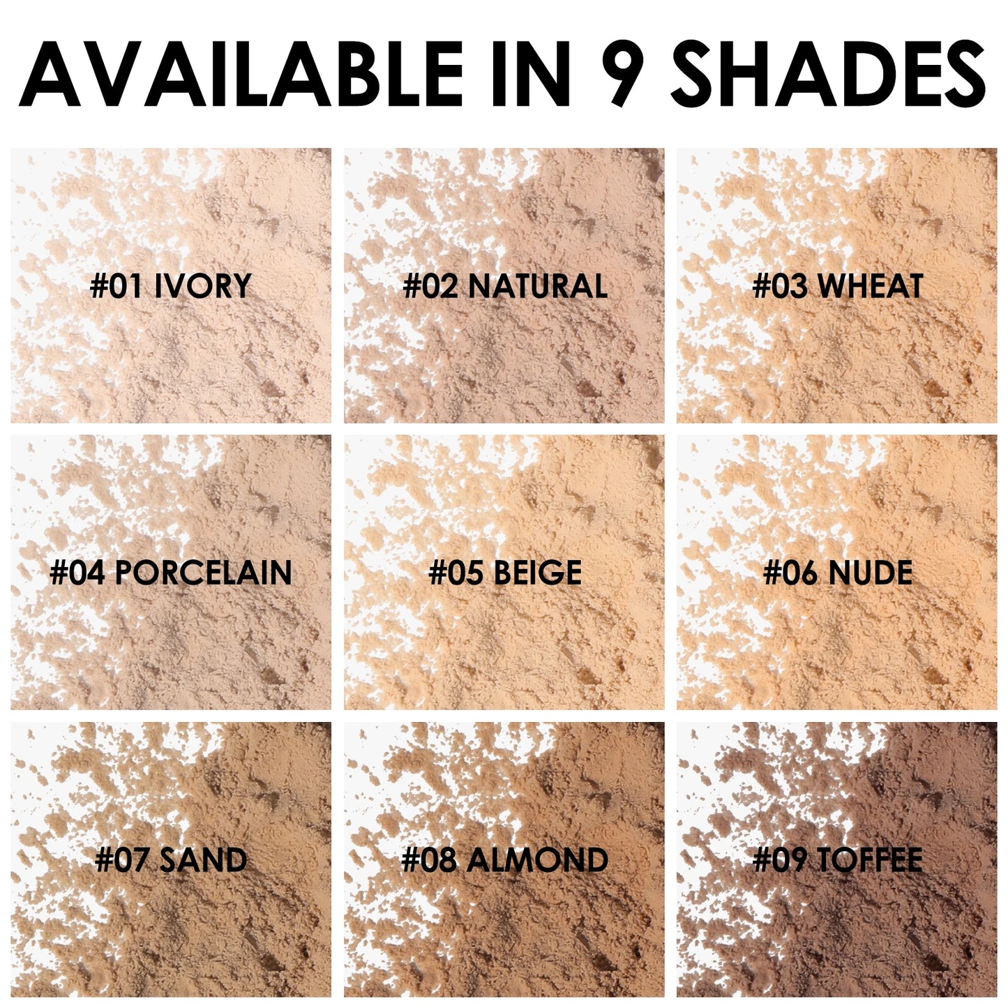 FOCALLURE 9 Colors Face Makeup Brighten Oil Control