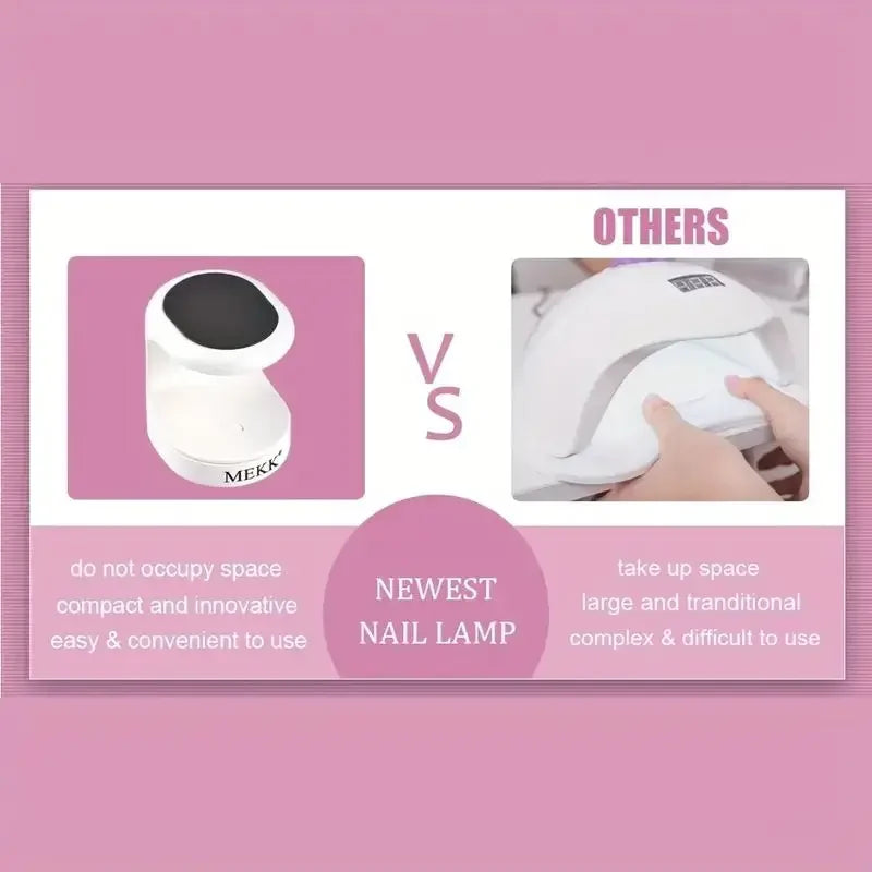 Compact 16W UV-LED Nail Lamp