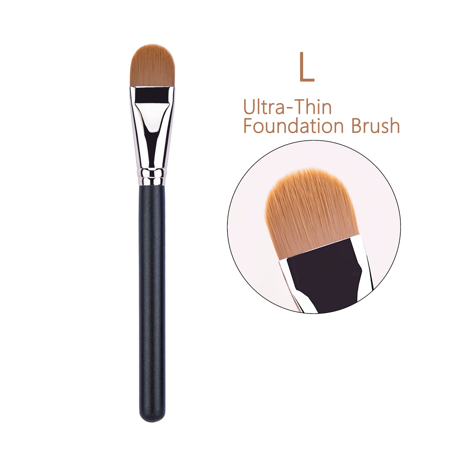 4 Types Sizes Upgraded Ultra-thin Foundation Concealer Makeup Brush