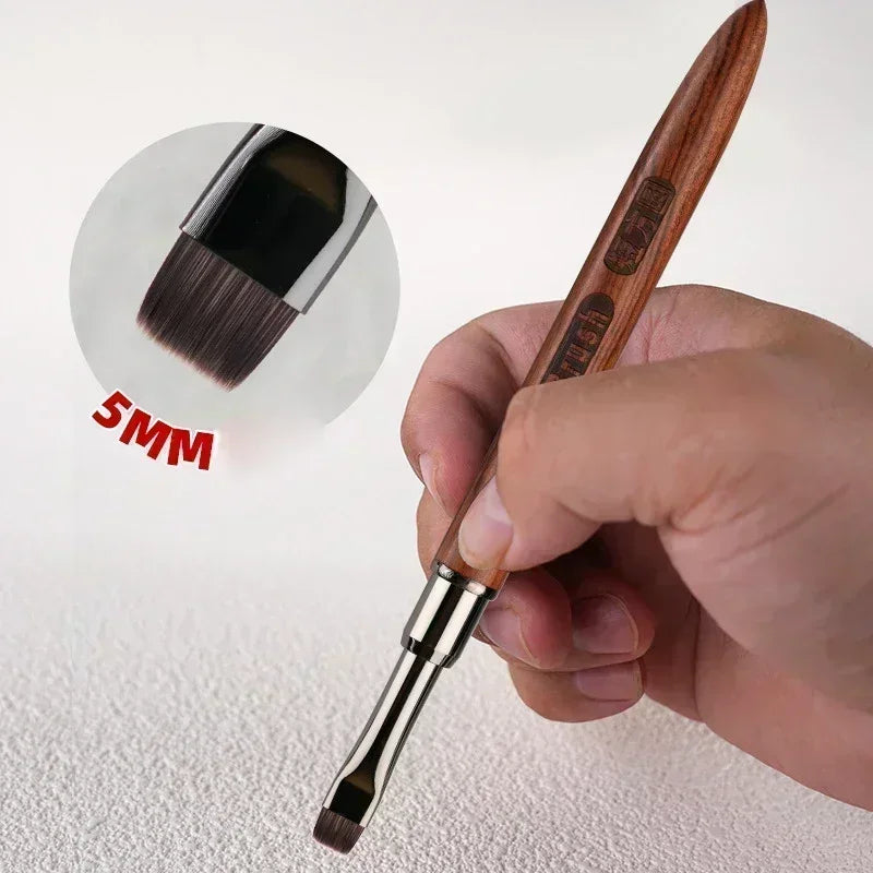 Wood Gel Painting Brush Nail Art