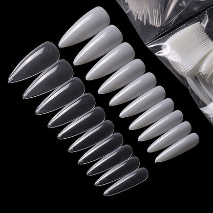 Extra Long Almond Shape Acrylic False Nails