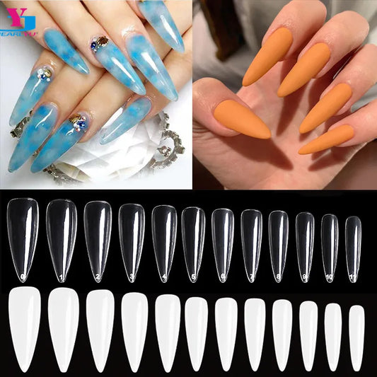 Extra Long Almond Shape Acrylic False Nails