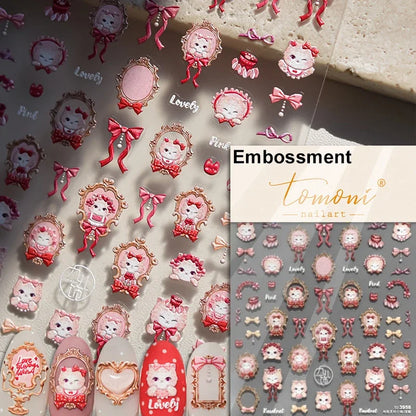 1piece high quality 5D glass fragment nail sticker