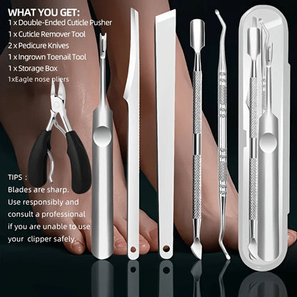 6pcs Stainless Steel Grooming Set