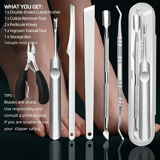 6pcs Stainless Steel Grooming Set