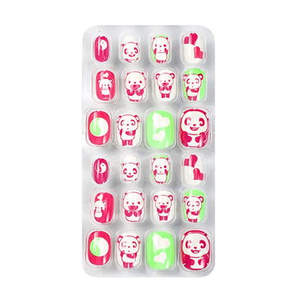 24Pcs/Set Fashion Girls Gifts Finger Nails