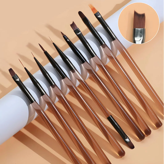 LINMANDA Nail Art Design Pen Painting Tools with Nail Extension
