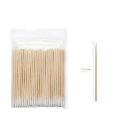 Nails Wood Cotton Swab Clean Sticks Bud