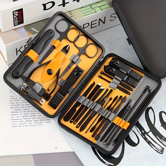25pcs Set Grooming Kit, Professional Manicure And Pedicure Set