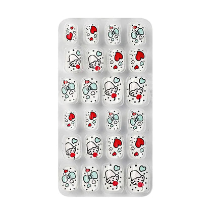 24Pcs/Set Fashion Girls Gifts Finger Nails