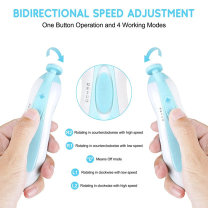 Baby Electric Nail Trimmer Kid Nail Polisher