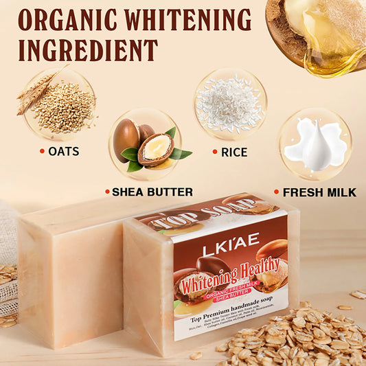 Premium Handmade Organic Fresh Milk Soap, With Shea Butter & Oats