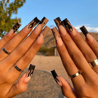 24Pcs Artificial Finger Nails