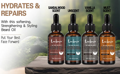 LOCKMIO 4pcs/set Beard Oil