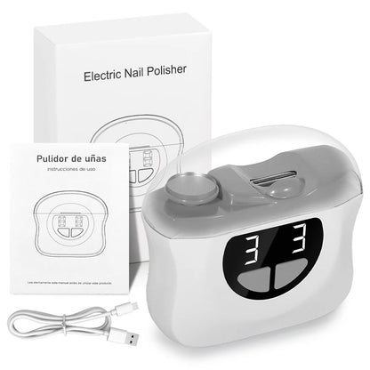 2-in-1 rechargeable electric nail clipper and poisher