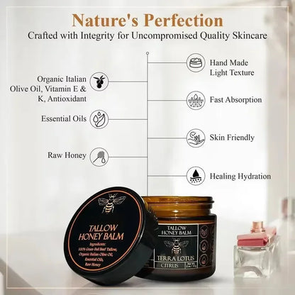Organic Grass Fed Beef With Raw Honey Moisturizing Cream