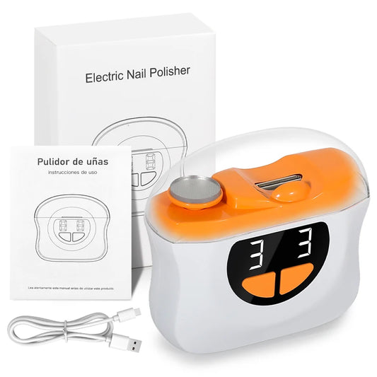 2-in-1 rechargeable electric nail clipper and poisher