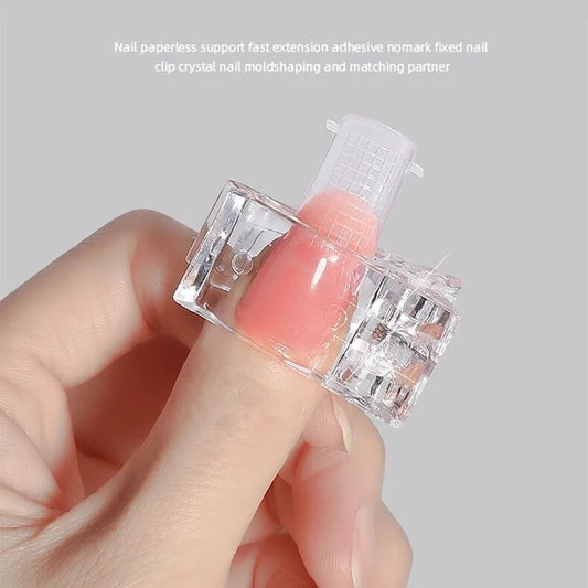 Transparent Crystal Extension Rubber Setting Clip