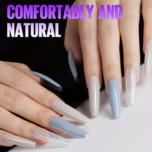 180 extreme coffin shaped nails
