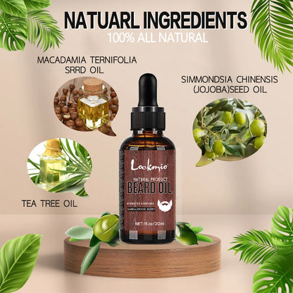 LOCKMIO 4pcs/set Beard Oil
