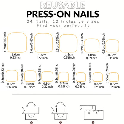 288PCS-Hand And Food Ballerina False Nails