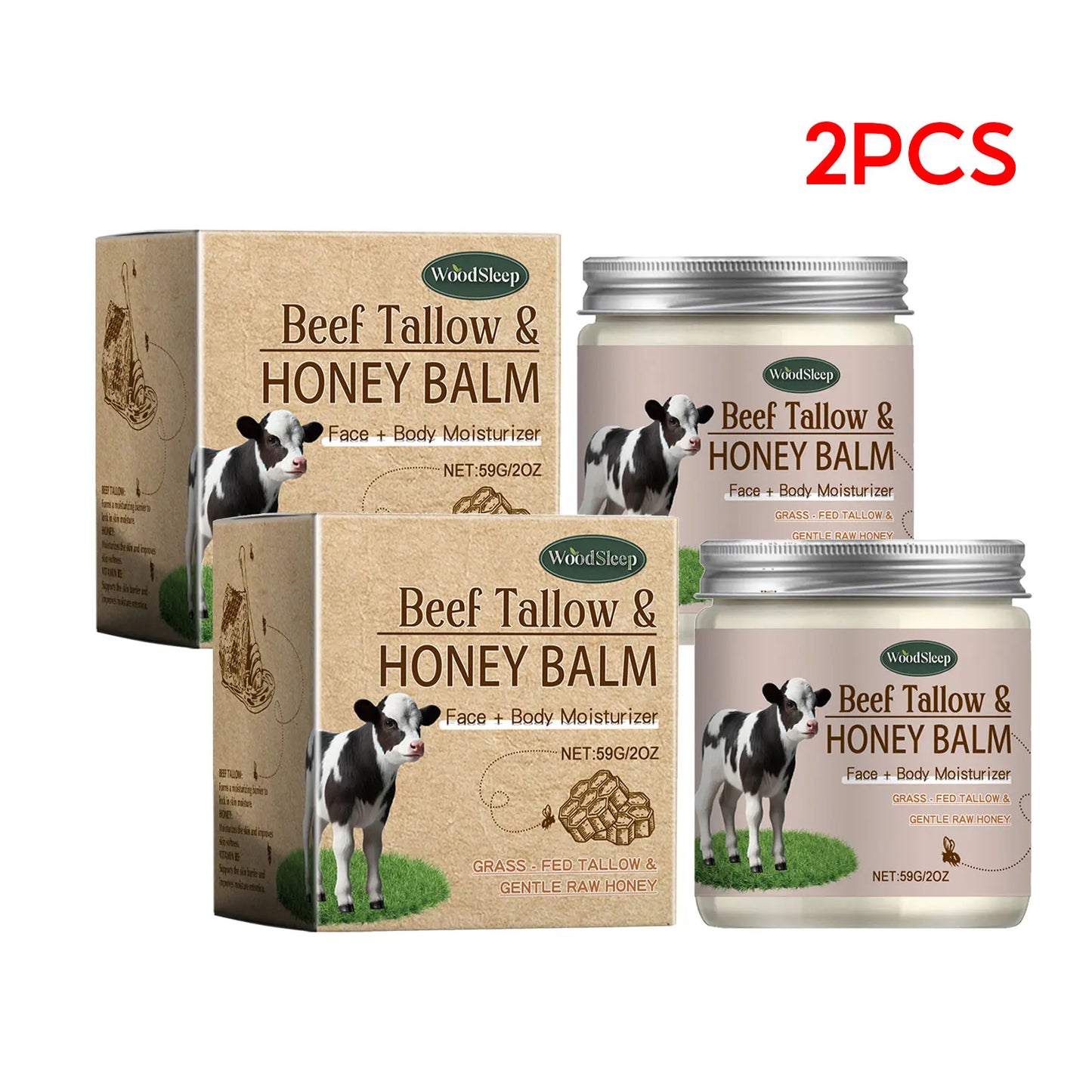 Organic Beef Tallow Honey Face Cream