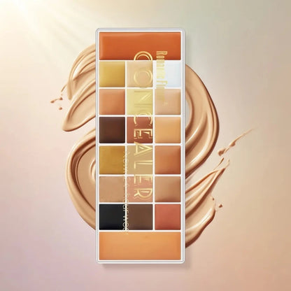 20-Color Concealer Palette with Small Brush
