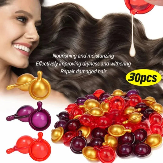Hair Vitamin Capsule Keratin Oil Fast Restore Soft Smooth Shiny Hair Care