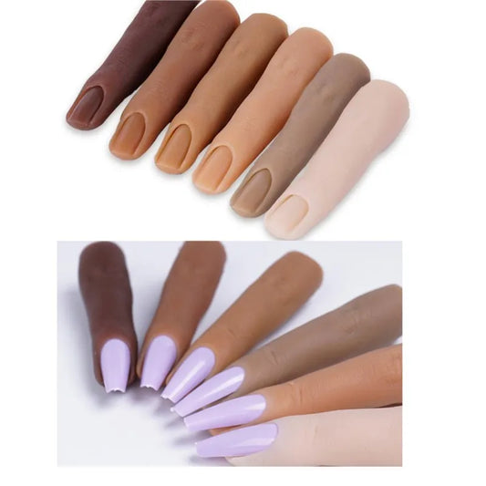 1Pcs Nail Art Training Hand False Finger Nail