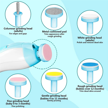 WOTT-Grooming Kit 6 In 1 Electric Baby Nail Clipper