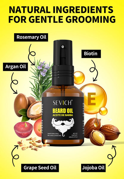 SEVICH Natural Beard Growth Oil for Men