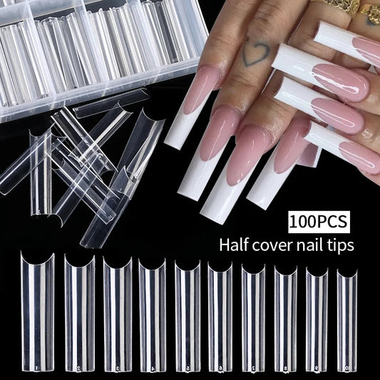 Nail Tips, Transparent Fingernails Toenails