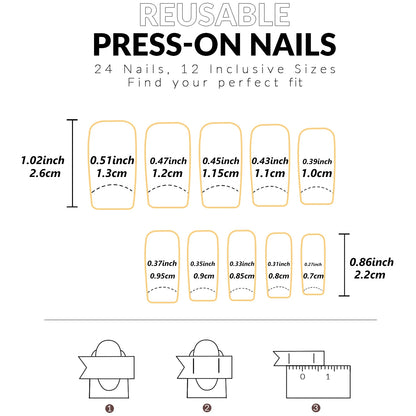 288PCS-Hand And Food Ballerina False Nails